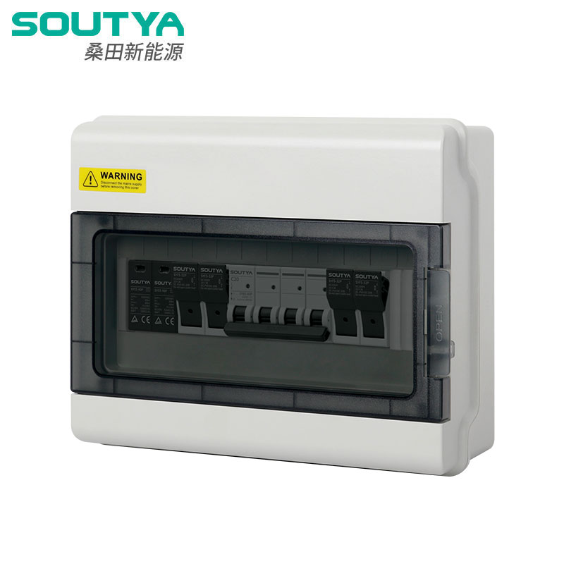 1000 ولت DC Combiner Box 2 In 1 Out MCB